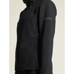 Chaqueta mujer CRAFT ADV EXPLORE SOFTSHELL 2.0 JKT 1915259, con modelo, detalle lateral de la manga