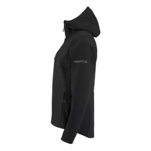 Chaqueta mujer CRAFT ADV EXPLORE SOFTSHELL 2.0 JKT 1915259, Negro, lateral izquierdo