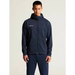 Sudadera hombre CRAFT COMMUNITY 2.0 LOGO FZ HOODIE 1915295, con modelo, vista frontal