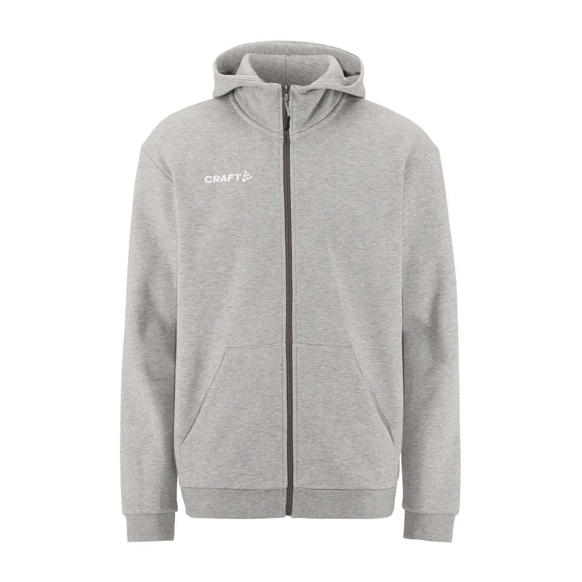 Sudadera hombre CRAFT COMMUNITY 2.0 LOGO FZ HOODIE 1915295 5 Sudadera hombre CRAFT COMMUNITY 2.0 LOGO FZ HOODIE 1915295, Gris marengo, vista frontal