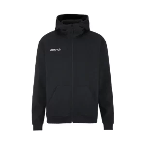 Sudadera hombre CRAFT COMMUNITY 2.0 LOGO FZ HOODIE 1915295, Negro, vista frontal