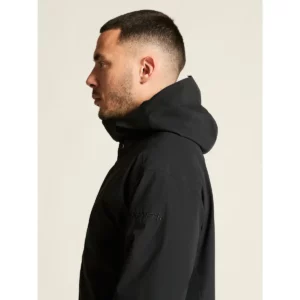 Chaqueta hombre CRAFT EXPLORE PADDED JACKET 1916338, Negro, con modelo, detalle lateral de cuello y hombros