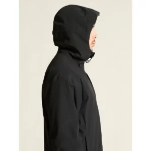 Chaqueta hombre CRAFT EXPLORE PADDED JACKET 1916338, Negro, con modelo, detalle lateral de la capucha