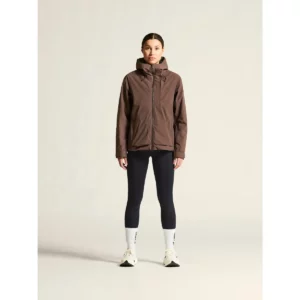 Chaqueta mujer CRAFT EXPLORE PADDED JACKET 1916339, Prune, con modelo, vista frontal de cuerpo completo
