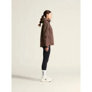 Chaqueta mujer CRAFT EXPLORE PADDED JACKET 1916339, Prune, vista lateral con modelo