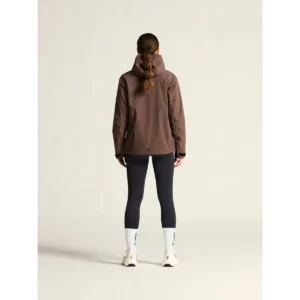 Chaqueta mujer CRAFT EXPLORE PADDED JACKET 1916339, Prune, con modelo, vista posterior de cuerpo completo