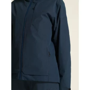 Chaqueta mujer CRAFT EXPLORE PADDED JACKET 1916339, Blaze, con modelo, detalle del bolsillo