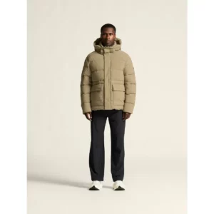 Chaqueta hombre CRAFT URBAN DOWN PUFFER JACKET 1916374, Taupe, con modelo, vista frontal de cuerpo entero