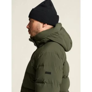 Chaqueta hombre CRAFT URBAN DOWN PUFFER JACKET 1916374, Chimera, con modelo, detalle lateral de cuello y capucha
