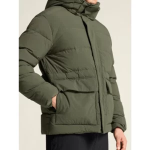 Chaqueta hombre CRAFT URBAN DOWN PUFFER JACKET 1916374, Chimera, con modelo, detalle del bolsillo lateral