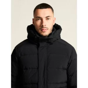 Chaqueta hombre CRAFT URBAN DOWN PUFFER JACKET 1916374, Negro, con modelo, detalle de cuello y pecho