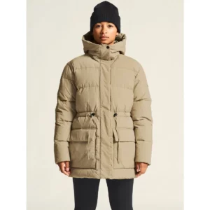 Chaqueta mujer CRAFT URBAN DOWN PUFFER JACKET 1916375, Taupe, con modelo, vista frontal