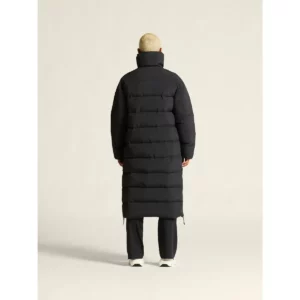 Abrigo mujer CRAFT URBAN LONG PADDED COAT 1916376, Negro, con modelo, vista posterior de cuerpo completo