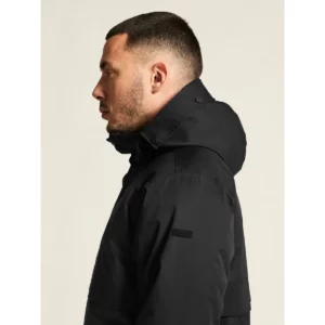 Parka hombre CRAFT URBAN PADDED PARKA 1916377, Negro, con modelo, detalle lateral de cuello y capucha
