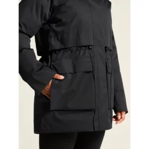 Parka mujer CRAFT URBAN PADDED PARKA 1916378, Negro, con modelo, detalle del bolsillo lateral