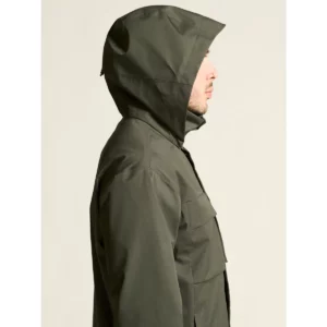 Chaqueta hombre CRAFT URBAN JACKET 1916379, Chimera, con modelo, detalle lateral de la capucha