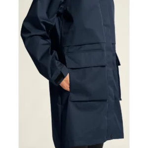 Parka mujer CRAFT URBAN PARKA 1916380, Blaze, con modelo, detalle del bolsillo