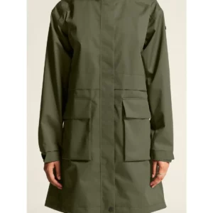 Parka mujer CRAFT URBAN PARKA 1916380, Chimera, con modelo, detalle frontal de bolsillos y mangas
