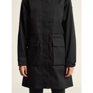 Parka mujer CRAFT URBAN PARKA 1916380, Negro, con modelo, detalle frontal de bolsillos y mangas