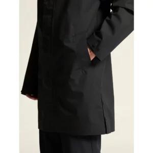 Abrigo unisex CRAFT URBAN SHELL COAT 1916385, Negro, con modelo, detalle del bolsillo