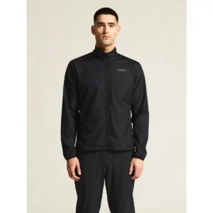 Cortavientos hombre CRAFT ESSENCE WIND JACKET 2 C17235, Negro, vista frontal con modelo