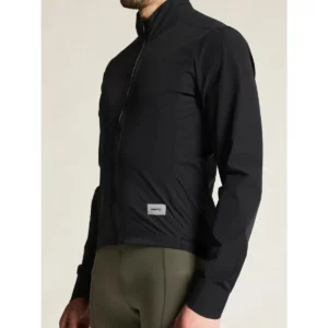 Cortavientos hombre CRAFT ENDUR LIGHT WIND JACKET C17325, Negro, con modelo, detalle frontal del bajo