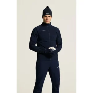 Chaqueta hombre CRAFT NORDIC SKI CLUB 2.0 C17900, Blaze, vista frontal con modelo