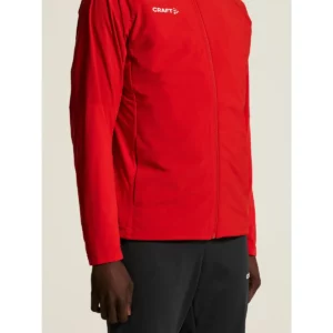 Chaqueta hombre CRAFT NORDIC SKI CLUB 2.0 C17900, Bright red, detalle de la manga