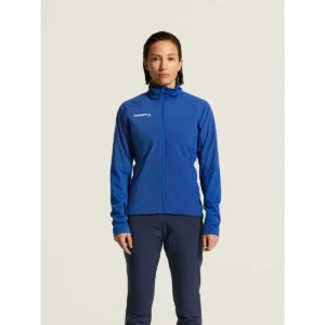 Chaqueta mujer CRAFT NORDIC SKI CLUB 2.0 C17901, Club cobolt, vista frontal con modelo