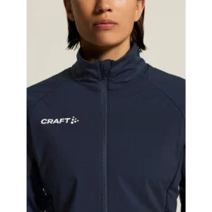 Chaqueta mujer CRAFT NORDIC SKI CLUB 2.0 C17901, Blaze, detalle del cuello