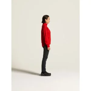 Chaqueta mujer CRAFT NORDIC SKI CLUB 2.0 C17901, Bright red, con modelo, vista lateral