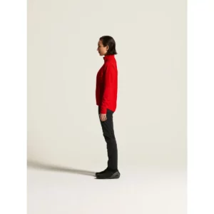 Chaqueta mujer CRAFT NORDIC SKI CLUB 2.0 C17901, Bright red, con modelo, vista lateral