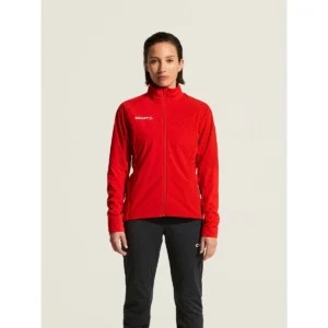 Chaqueta mujer CRAFT NORDIC SKI CLUB 2.0 C17901, Bright red, con modelo, vista frontal