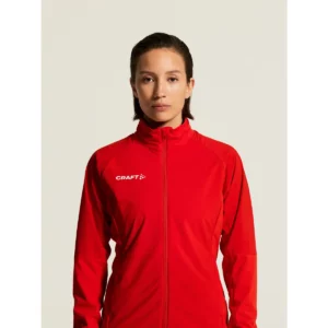 Chaqueta mujer CRAFT NORDIC SKI CLUB 2.0 C17901, Bright red, detalle de la chaqueta