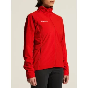 Chaqueta mujer CRAFT NORDIC SKI CLUB 2.0 C17901, Bright red, detalle de la manga