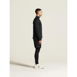 Polar hombre CRAFT EXPLORE POWER FLEECE HALF ZIP C18113, Negro, con modelo, lateral derecho