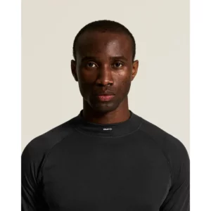 Conjunto interior hombre CRAFT CLASSIC THERMAL SET C19405, Negro, detalle del hombro