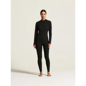 Conjunto interior mujer CRAFT CLASSIC BASELAYER SET C19417, Negro, vista frontal con modelo