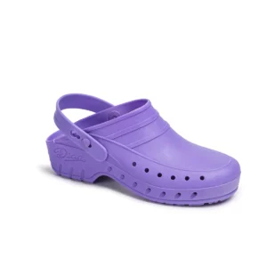 Zueco sanitario Dian 02-S violeta, vista tres cuartos
