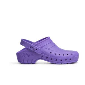 Zueco sanitario Dian 02-S violeta, vista lateral