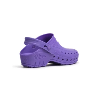 Zueco sanitario Dian 02-S violeta, vista posterior