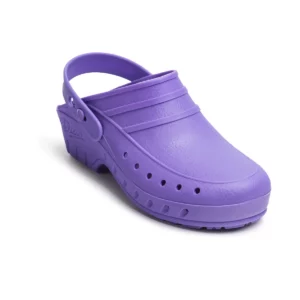 Zueco sanitario Dian 02-S violeta, vista frontal elevada
