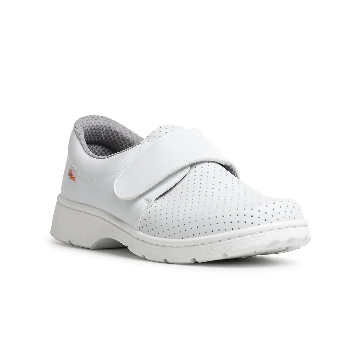 Zapato sanitario Dian 1805-LM 3 Zapato sanitario Dian 1805-LM blanco, vista tres cuartos alternativa