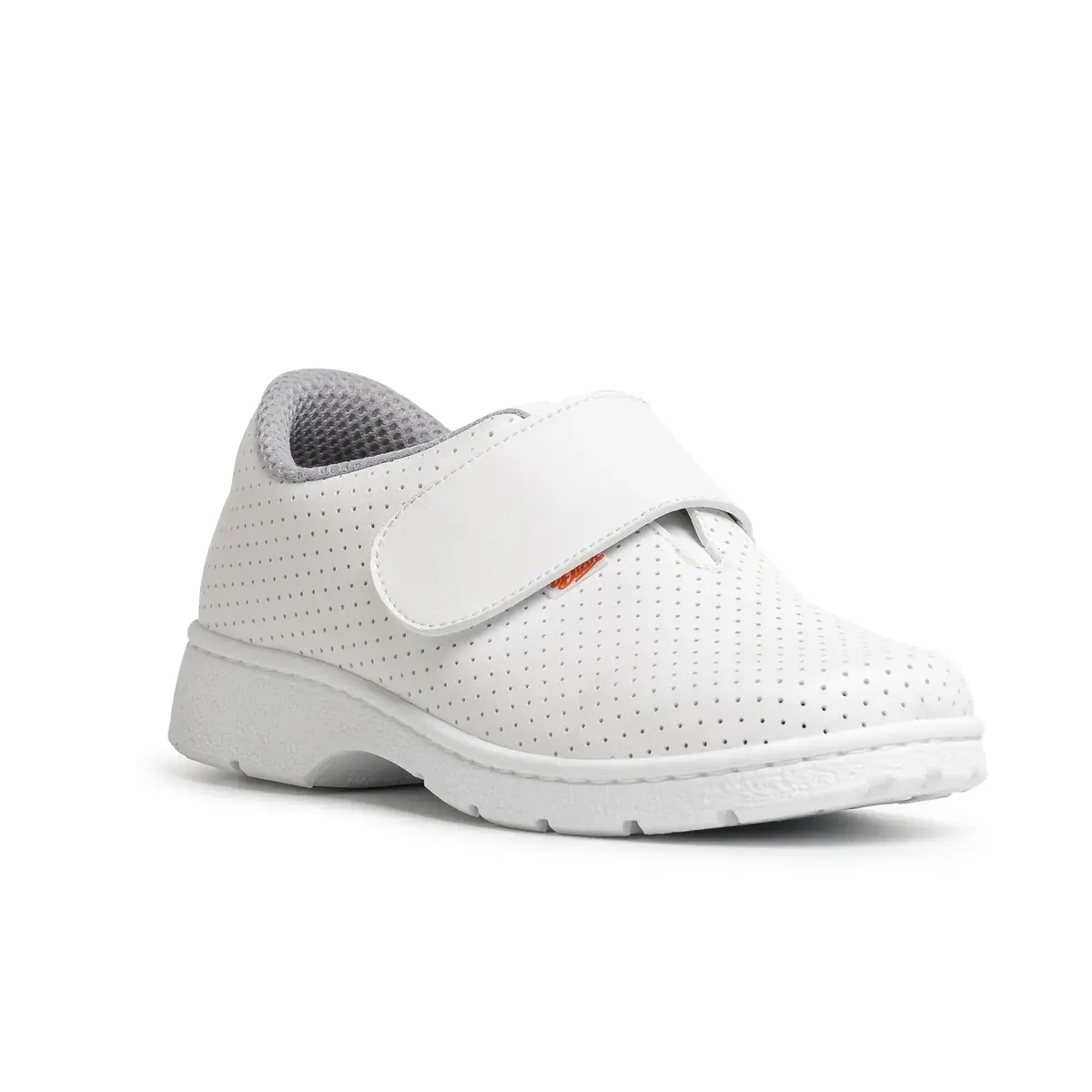 Zapato sanitario Dian 1807-LM 3 Zapato sanitario Dian 1807-LM blanco, vista tres cuartos alternativa