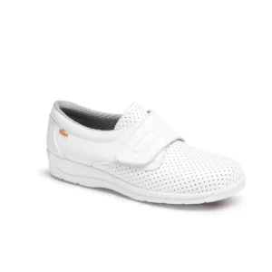 Zapato sanitario Dian 1900 blanco, vista tres cuartos