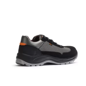 Zapatilla de seguridad Dian AITANA gris/negro, vista posterior