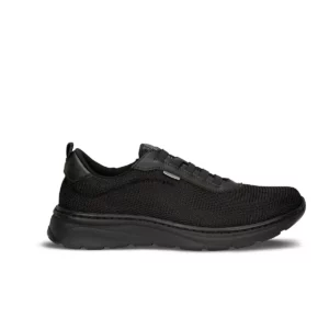 Zapatilla Dian ALICANTE negro, vista lateral.
