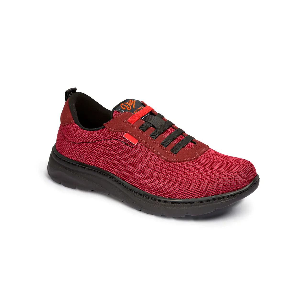 Zapatilla Dian ALICANTE 26 Zapatilla Dian ALICANTE burdeos, vista tres cuartos.