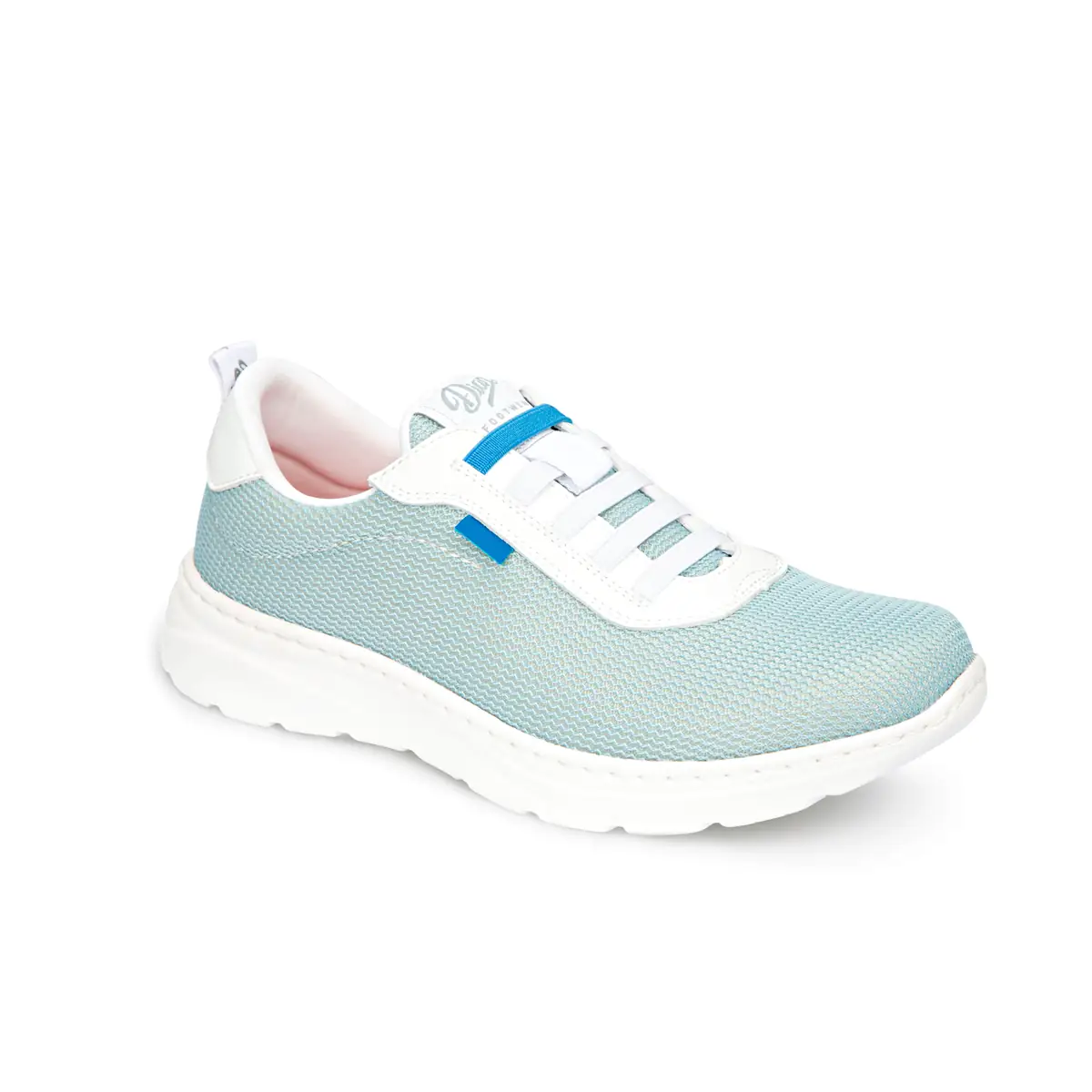 Zapatilla Dian ALICANTE 18 Zapatilla Dian ALICANTE celeste, vista tres cuartos.