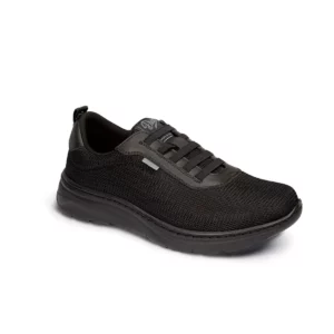 Zapatilla Dian ALICANTE negro, vista tres cuartos.